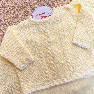Saída de Maternidade 3 Peças Garden - Amarelo